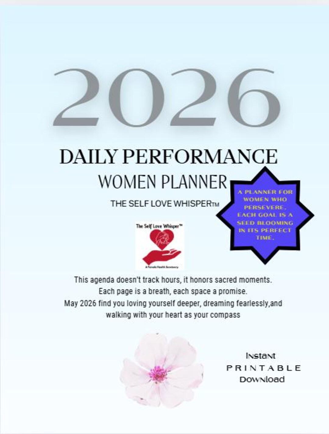 Daily Performance Card 2026 Daily Performance Women Planner - Etsy