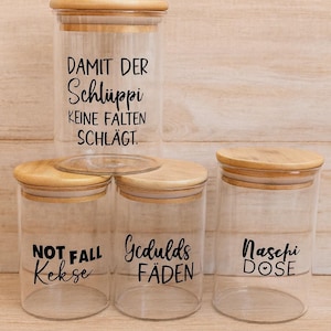 Tarro de dulces, regalo para novia, colega, mamá, familia, regalo de cumpleaños, tarro de almacenamiento de dulces, tarro de almacenamiento con dicho, contenedor de almacenamiento