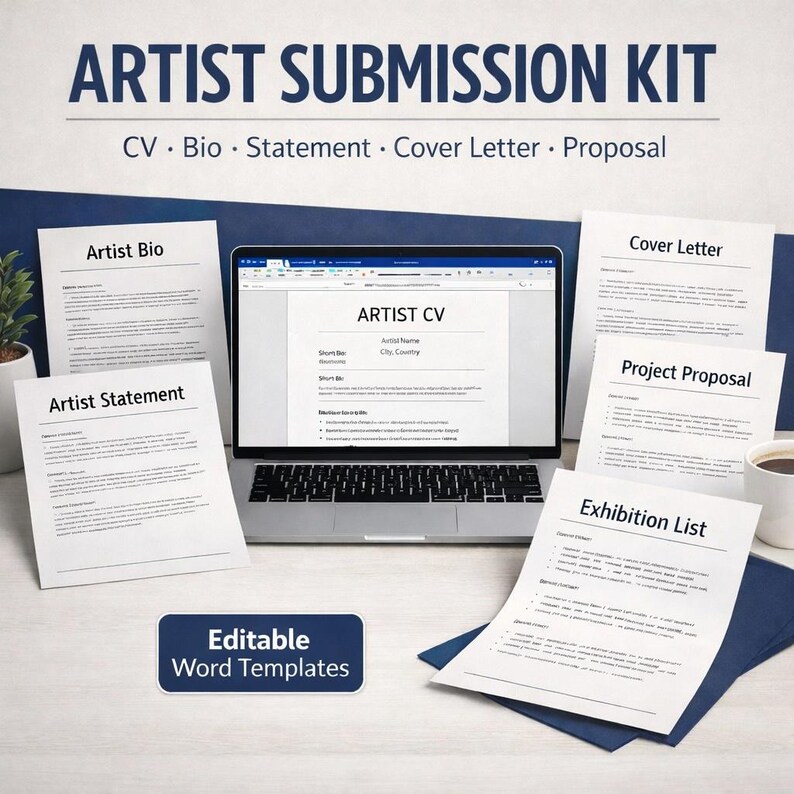 Artist Submission Kit Word Templates for Open Calls Galleries ...