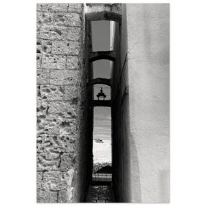 Between Walls – Black and White Photography Print, Minimalist Architecture Wall Art