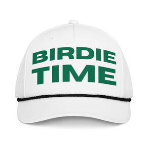 Birdie Time Golf Rope Hat | Boyfriend Husband Gift | Golfer Trucker Hat