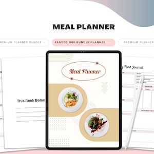 Food Diary - PRINTABLE Journal Page - Planner Page - Printable Food Journal - Printable Food Log - Food Tracker - Meal Tracker - Meal Plan