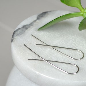 Sterling Silver Earrings, Simple Earring, Threader Earrings, Everyday Earrings