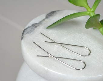 Sterling Silver Earrings, Simple Earring, Threader Earrings, Everyday Earrings