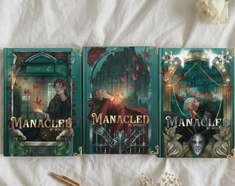 Manacled Hardcover Book Set, Blinding Book, Gift For Her, Collector's Special Edition, Senlinyu Author Book, Manacled Novel