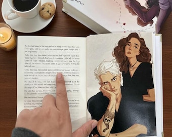 Draco Malfoy Novel, The Malfoy Hardcover Book, Blinding Book, Magic Novel, Gift For Her, Collector's Limited Edition, Malfoy and Granger