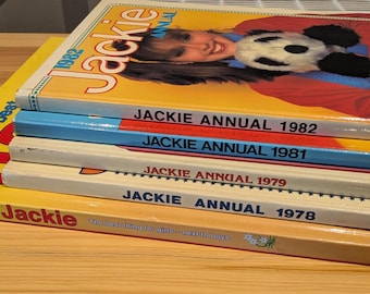 Annate di Jackie Annuals con copertina rigida, anni '70 e Best of Jackie 2005, regali, ricordi di bambini e adolescenti, oggetti da collezione