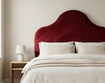 Bordeaux Velvet Headboard – Classic Bedroom Furniture