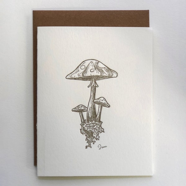 Mushroom | Letterpress Card