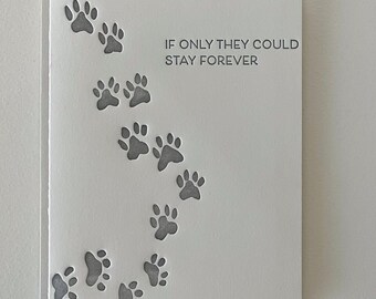 Dog | Letterpress Pet Sympathy Card