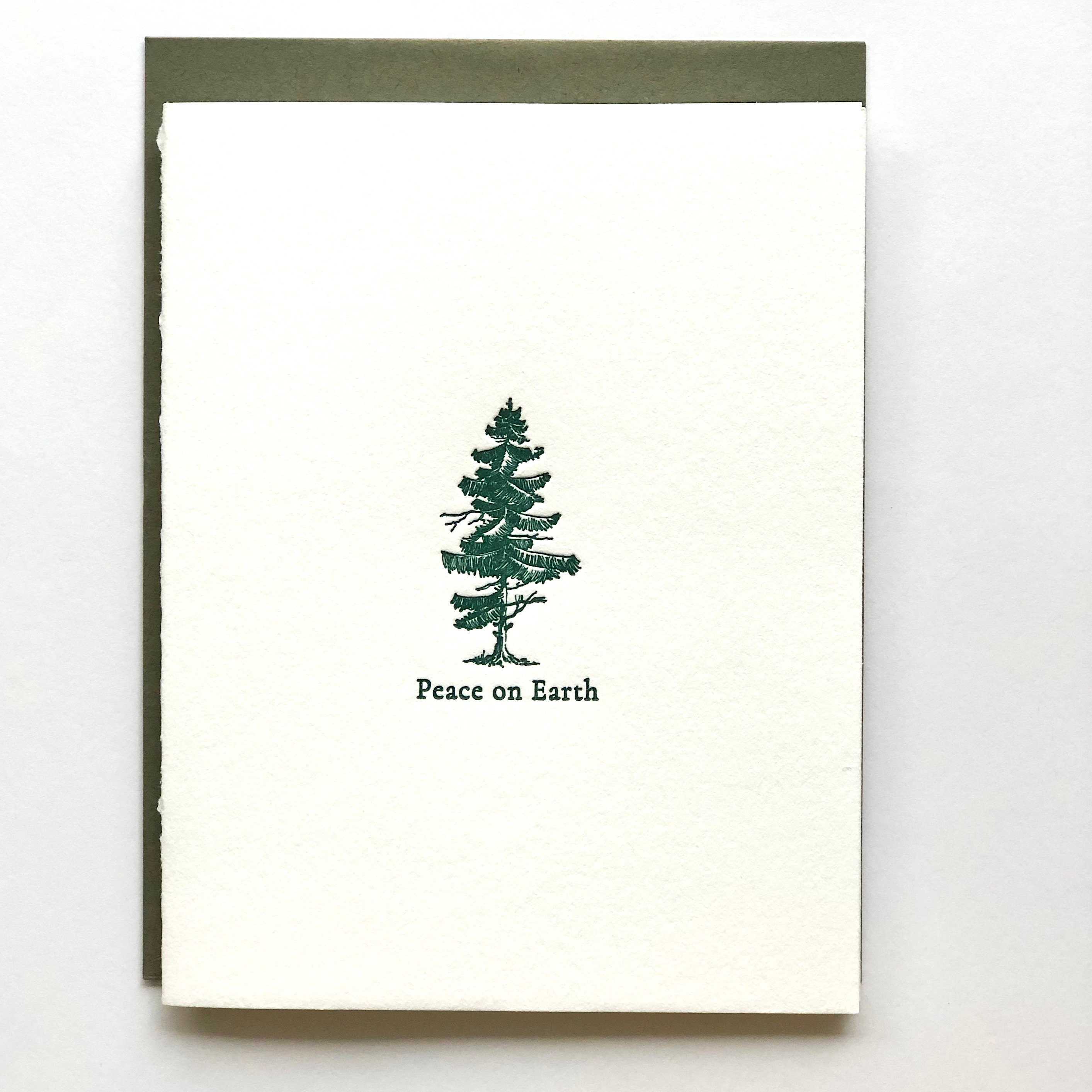 Peaceful Pines Christmas Tree Scrapbook Page