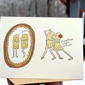 Danser les tamales ! | Carte typographique Saint-Valentin