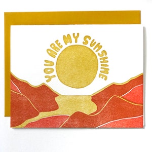 Tu es mon rayon de soleil | Carte typographique