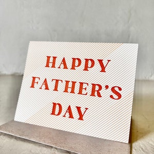 Papa Streifen | Letterpress Vatertagskarte