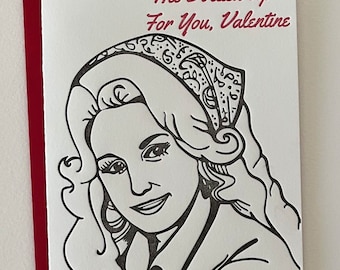 Dolly Parton, alles für dich gedohlt | Buchdruck Karte