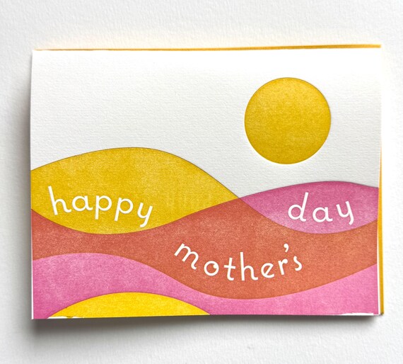 Sunny Happy Mother’s Day Letterpress Card