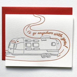 Camping-car Airstream | Carte typographique