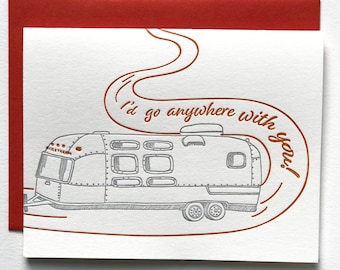 Airstream Camper | Letterpress Card