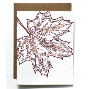 Feuille d'érable | Carte typographique