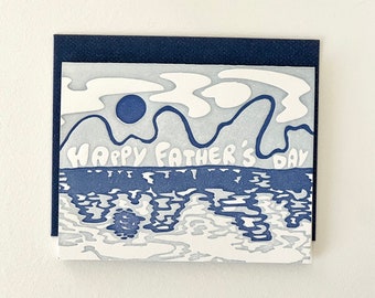 Father's Day Letterpress Card | Reflection