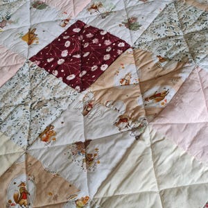 Handmade Patchwork Quilt Cot / Lap quilt