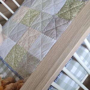 Handmade Patchwork Cot Quilt