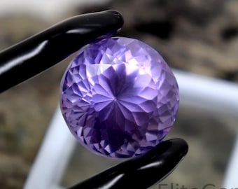 33.5ct Natural Purple Color Tourmaline Loose AAA Gemstone Faceted Round Shape Cut Tourmaline CGI Certified Making Jewelry ,Perfect For Gift