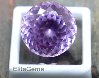 55CT AAA Quality Faceted Tourmaline Loose Gemstone Round Cut Tourmaline Natural Certified Purple Tourmaline Jewelry Making Stone BEST OFFER
