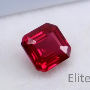 3CT Natural Red Ruby Radiant Cut Loose Certified Ruby Gemstone Faceted Ruby Top Quality Gemstone, For Christmas Gift & Jewelry Making