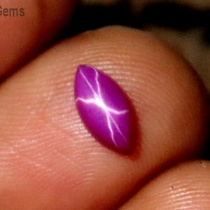 1.4Ct AAA Quality Star Ruby Loose Marquise Shape Cabochon Certified Pink Ruby Stone Burma Natural Ruby Stone 8mm,Jewelry Making, Ruby Ring