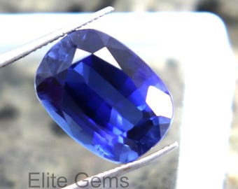Natürlicher Saphir 10.15ct Blauer Saphir in der Erde abgebaut Kissenschliff Facettierter Saphir Zertifizierter Top-Qualität Loser Saphir Lose Edelstein ANGEBOT