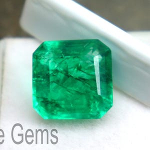 Colombia Emerald Green Gem Loose Genuine Emerald Stone 9ct Radiant Cut Certified Emerald Ring Size Pendant Size Jewelry ,Every Occasion Gift