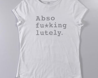 ABSOFU*KINGLUTELY – 100% Organic Cotton Empowering Slogan Tee | Rare Thing Slim fit