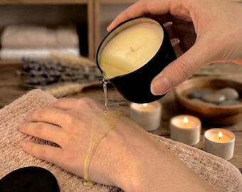 Candela da massaggio a base vegetale | Cremosa e nutriente | Regalo perfetto