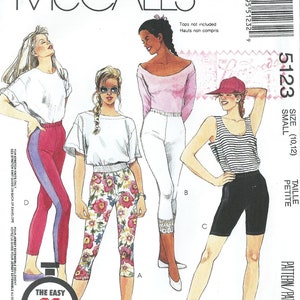 Sz 10 To 12- VTG McCall&#39;s 5123 - Misses&#39; 90 minutes Pattern - Misses&#39; Pants and Shorts -  For Two-way-Stretch Knits only - McCall&#39;s Pattern