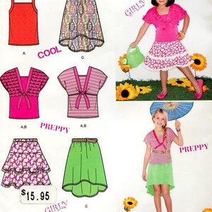 Sz 3 Thru 6 -Simplicity Pattern 1675 - Child&#39;s/Girls&#39; Skirts and Knit Top & Bolero - Belt Included - Sued says A/Cool, Girly and Preppy