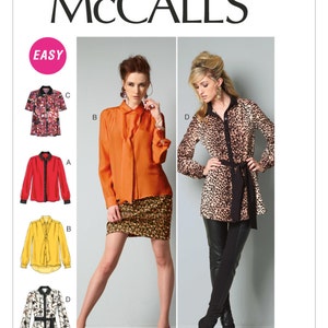 Sz 16/18/20/22/24 - McCall&#39;s Top Pattern M6606 - Misses&#39; Tops, Tunic & Tie Pattern in Four Variations - McCall&#39;s Patterns