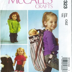 McCall&#39;s Crafts Sewing Pattern MP323 - Doll Clothes and Backpack - Top, Winter Coat and accessories - McCall&#39;s Pattern