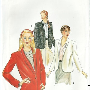Pick Your Size - Sz 6 Thru 10 or 12 Thru 14 - VTG Butterick 4057 - Misses&#39; Loose Fitting Lined Jacket in Three Styles - Butterick Pattern