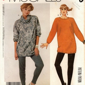 Sz Smalls - VTG McCall&#39;s 2730 - Misses&#39; Top and Pants -  For Two Stretch Knits only - McCall&#39;s Pattern