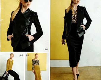 Sz 12 attraverso 20 - Semplicità Sewstylish Pattern 1070 Misses' Maglia Top in 2 Lunghezze, Gonna, Pantaloni e Giacca - KNITS SOLO - Semplicità Modello