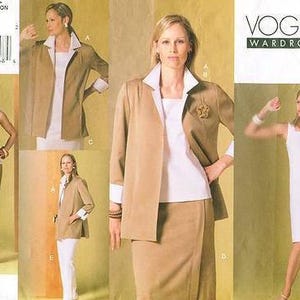 Vogue Sewing Pattern - Sz 14 Thru 18 - Vogue Separates - Misses&#39;/Misses&#39; Wardrobe Jacket, Top, Dress, Skirt, and Pants - Vogue Pattern