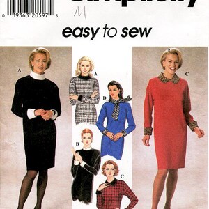 Sz  12 Thru 16 - Simplicity Pattern 7755 - Misses&#39;/Miss Petite Dress - Easy to Sew in Two Variations