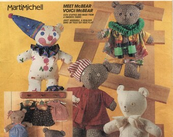 McCall's Crafts Pattern 2629 - "Meet McBear" - McBear Package and Clothes - McCall's Patterns
