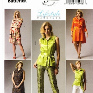 Sz 8 bis 16 - Butterick Muster B5897 - Misses&#39;/Frauen Lifestyle Kleiderschrank Top, Kleid, Gürtel, Shorts, Hose und Slip - Butterick Muster