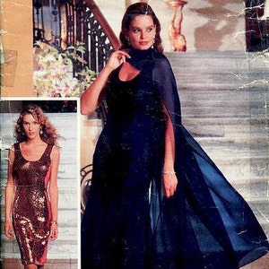 Butterick 4510 Sewing Pattern - Size 6 Thru 10 - Vintage Misses&#39;/Misses&#39; Petite Dress, Tunic, Skirt and Stole - Glamour Collection