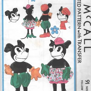 Mccalls Pattern Mickey Mouse - Etsy