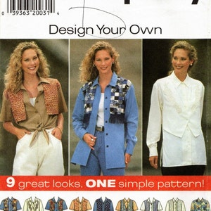 Simplicity 7515 Design Your Sewing Pattern - Size 18 Thru 22 - Misses&#39; Blouses, 9 Great Looks in One Pattern - Simplicity Pattern