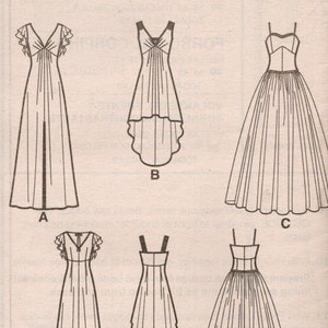 May include: Simplicity pattern 1691 featuring line drawings of three different dress designs. The dresses include variations with different necklines, sleeves, and skirt styles. The text "Simplicity" is at the top.