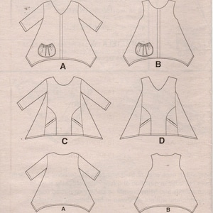 Simplicity 8603 Modello di cucito - Taglie Sm fino a XL - Simplicity 90° anniversario - Maglioni da donna, maglie larghe, varianti di maniche e scollo